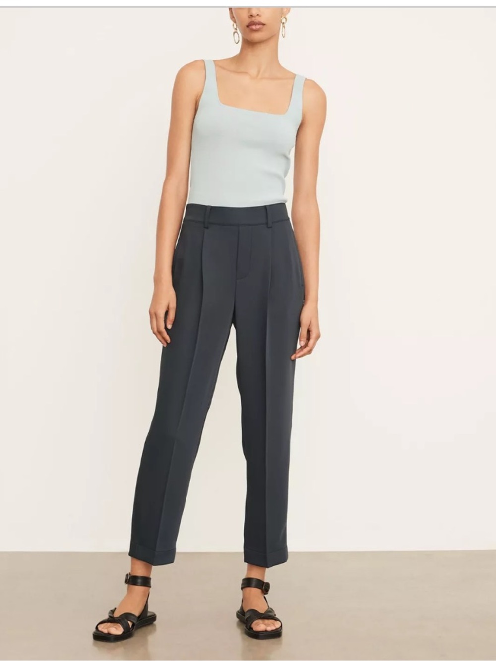 Vince Mid-Rise Tapered Pull-On Pant